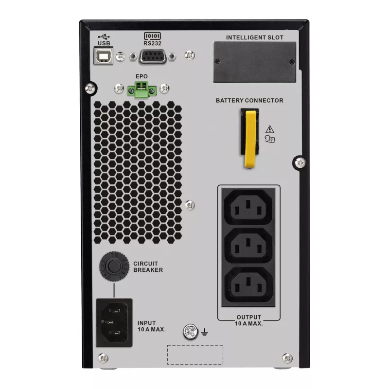 APC SRV1KI-E katkematu toiteallikas (UPS) Topeltkonversioon (Online) 1 kVA 900 W 3 vahelduvvoolu pistikupesa
