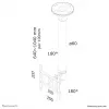 Neomounts FPMA-C200Must monitori/teleri laekinnitus 10-40 tolli - k 64-104 cm