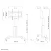 Neomounts PLASMA-M2500SILVER TV-käru 42-100 tolli – mootoriga