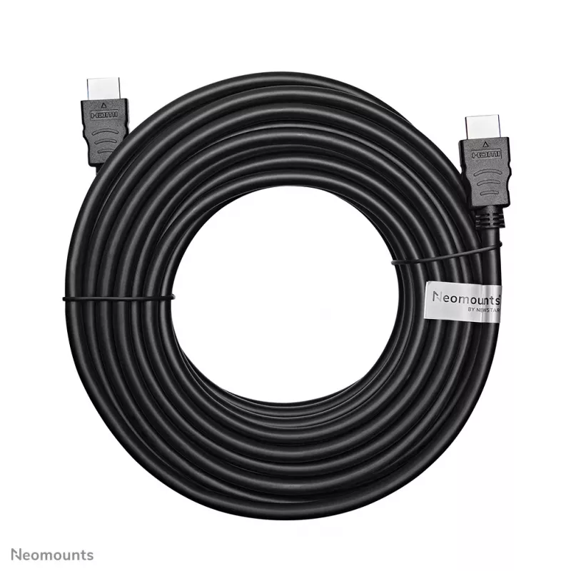 Neomounts HDMI35MM HDMI-kaabel - 10 meetrit, 10 m, HDMI tüüp A (standardne), HDMI tüüp A (standardne), 10,2 Gbit/s, must