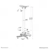Lae kinnitus Neomounts CL25-550BL1 Must 35 kg