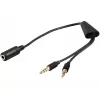 Audio kaabel Microconnect AUDAL 0.4m 2x3.5mm Male to 3.5mm Female Must