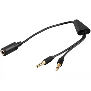 Audio kaabel Microconnect AUDAL 0.4m 2x3.5mm Male to 3.5mm Female Must