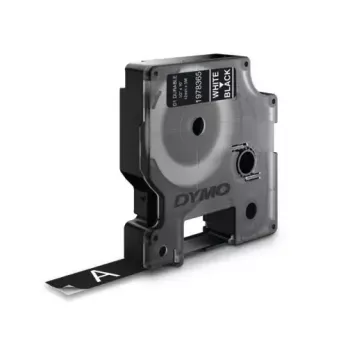 DYMO Authentic D1 Durable Labels | Valge Print on Must Tape | 12 mm x 3 m | Labelling Tape for LabelManager Label Makers
