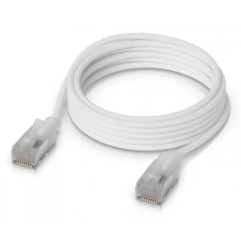 Networking kaabel Ubiquiti UACC-Cable-Patch-EL-C6A-2M-W RJ-45 Cat6a 2m Translucent Valge