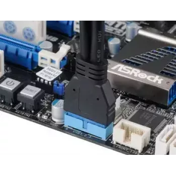 USB-kaabel 2 x USB A Akasa AK-CBUB09-15BK Must