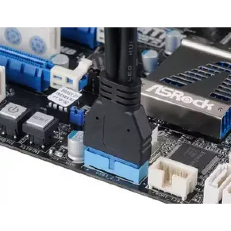 USB-kaabel 2 x USB A Akasa AK-CBUB09-15BK Must
