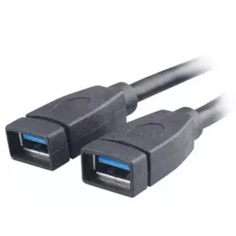 USB-kaabel 2 x USB A Akasa AK-CBUB09-15BK Must