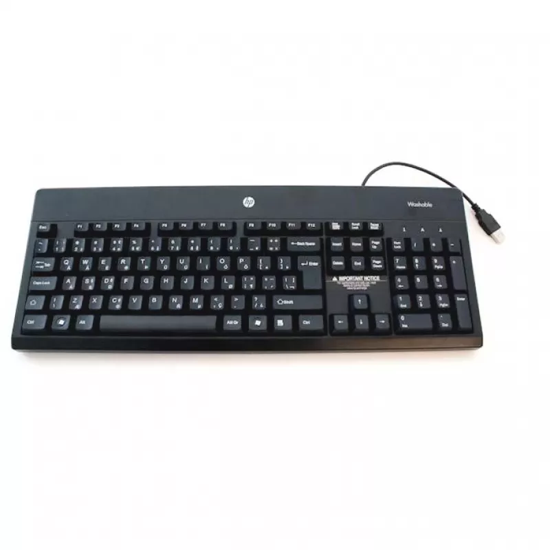 HP 724720-051 klaviatuur kontorisse USB AZERTY prantsuse must