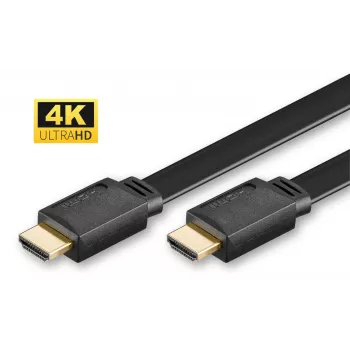Microconnect HDMI kiire lamekaabel, 3 m, 3 m, HDMI tüüp A (standardne), HDMI tüüp A (standardne), 3840 x 2160 pikslit, 3D, Must
