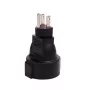 Microconnect PETRAVEL3 toitepistikupesa adapter Type B Type F Must