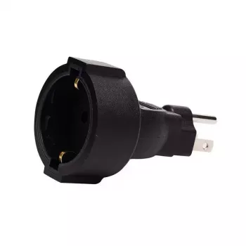 Microconnect PETRAVEL3 toitepistikupesa adapter Type B Type F Must