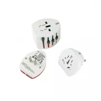 Microconnect PETRAVEL12 mobiilseadme laadija Universaalne Valge USB Siseruumides