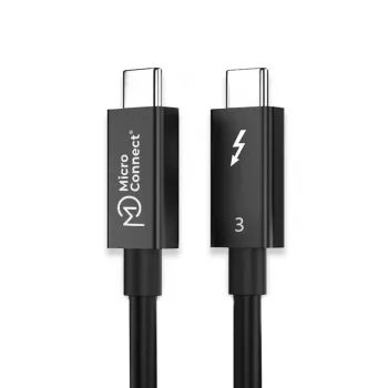 Microconnect TB3020 Thunderbolti kaabel 2 m 20 Gbit/s Must