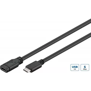 Microconnect USB3.1CC1EX USB-kaabel USB 3.2 Gen 1 (3.1 Gen 1) 1 m USB C Must