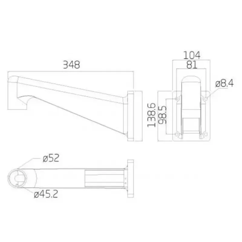 Ernitec 0070-10108 turvakaamera lisaseade, kinnitus