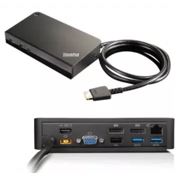 Lenovo 03X6300 sülearvuti dokkimisjaam/pordireplikaator Juhtmega ühendatav OneLink+ Must