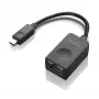 Lenovo 04X6435 kaabli ühenduspesa muundur RJ45 Must