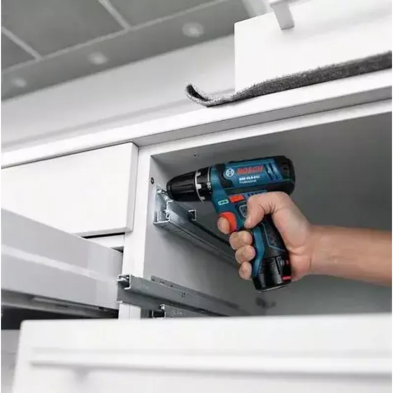 Bosch GSB 10,8-2-LI Professional võtmeta must, sinine, punane