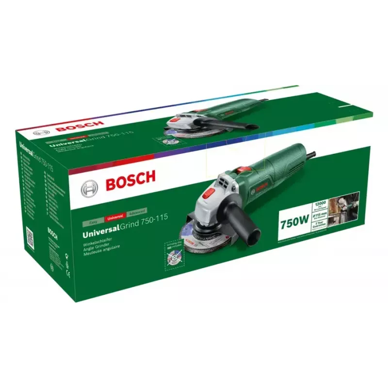Bosch UniversalGrind 750-115 06033E2000 nurklihvija, 750 W, roheline/must