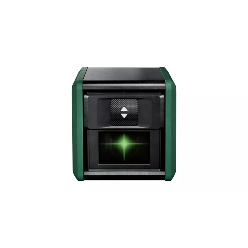 Laserlevel Bosch Quigo roheline statiiviga 1,1 m — kompaktne ristjoonlaseri komplekt