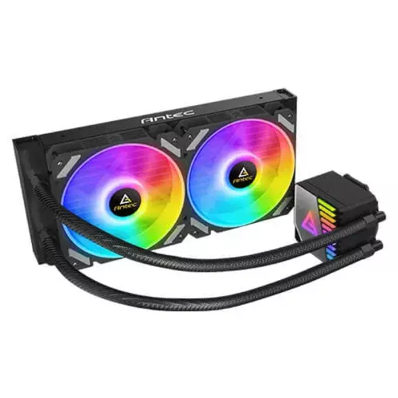 Kõik-ühes vedelikjahutus ANTEC SYMPHONY 240 — 120 mm ventilaatorid, must, toetab AM4/LGA1700