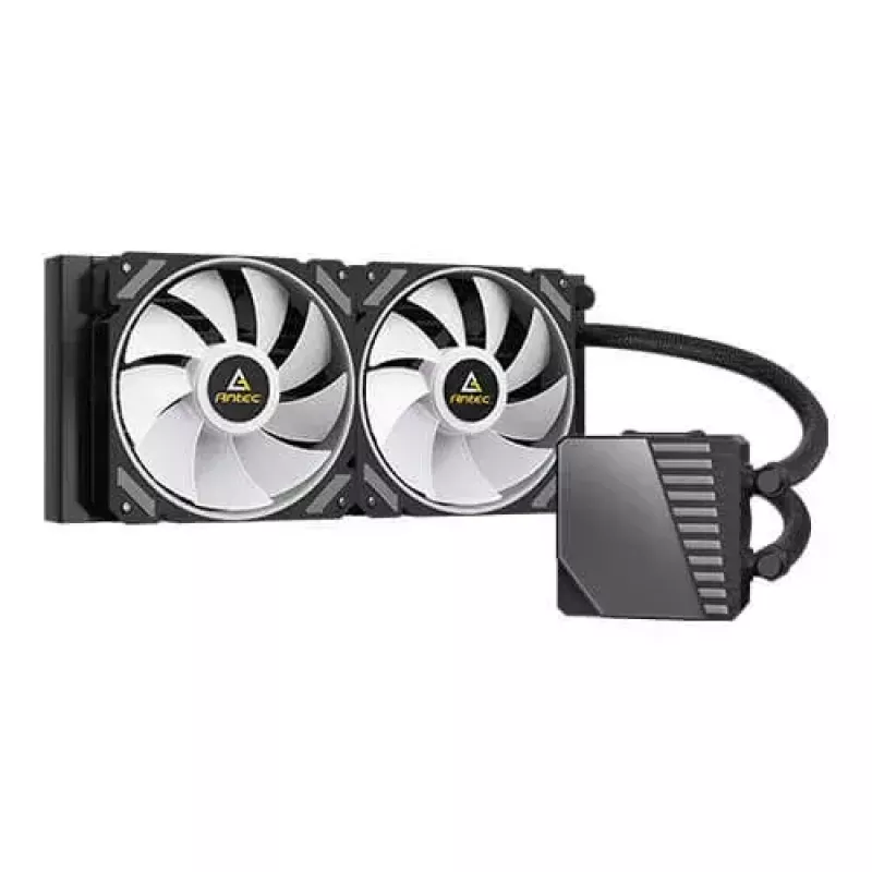 Kõik-ühes vedelikjahutus ANTEC SYMPHONY 240 — 120 mm ventilaatorid, must, toetab AM4/LGA1700