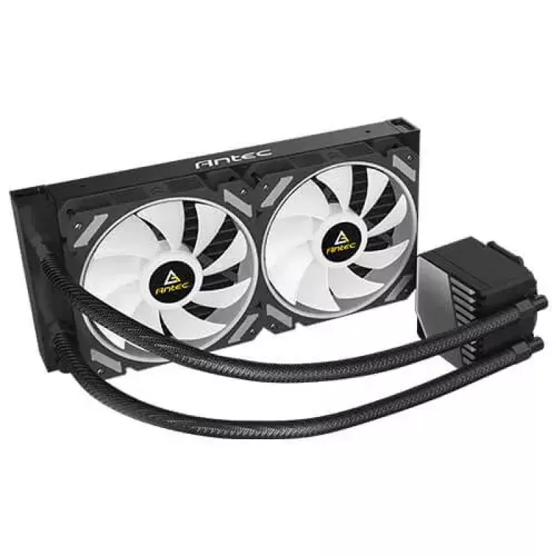 Kõik-ühes vedelikjahutus ANTEC SYMPHONY 240 — 120 mm ventilaatorid, must, toetab AM4/LGA1700