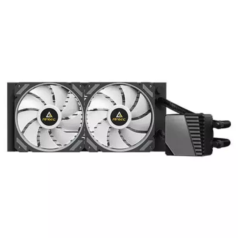 Kõik-ühes vedelikjahutus ANTEC SYMPHONY 240 — 120 mm ventilaatorid, must, toetab AM4/LGA1700