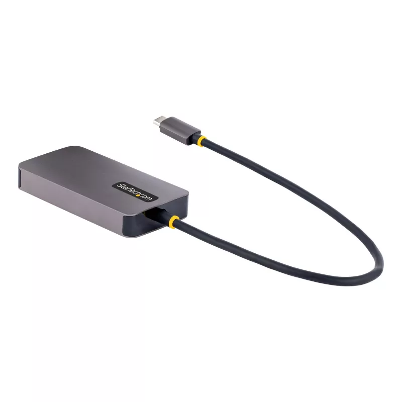 StarTech.com USB-C video adapter, USB-C HDMI-, DVI-, VGA-adapter, kuni 4K 60 Hz, alumiinium, mitmepordiline videokuvari adapter, Thunderbolt 3/4-ga ühilduv, USB USB-C reisiadapter