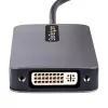 StarTech.com USB-C video adapter, USB-C HDMI-, DVI-, VGA-adapter, kuni 4K 60 Hz, alumiinium, mitmepordiline videokuvari adapter, Thunderbolt 3/4-ga ühilduv, USB USB-C reisiadapter