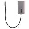 StarTech.com USB-C video adapter, USB-C HDMI-, DVI-, VGA-adapter, kuni 4K 60 Hz, alumiinium, mitmepordiline videokuvari adapter, Thunderbolt 3/4-ga ühilduv, USB USB-C reisiadapter