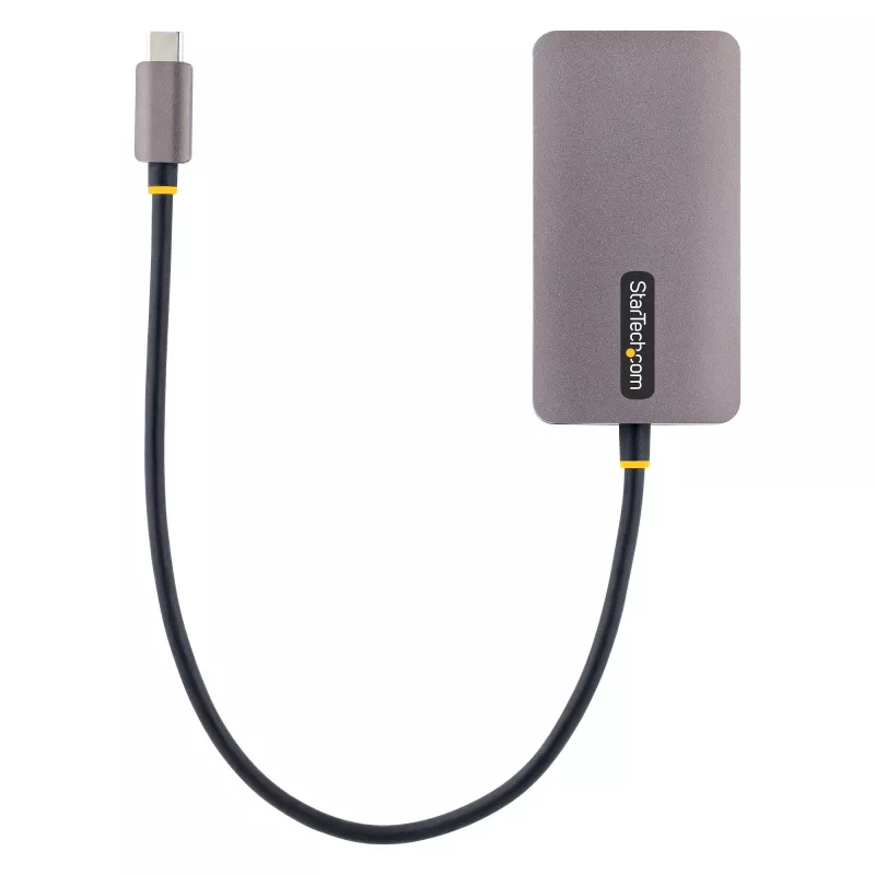 StarTech.com USB-C video adapter, USB-C HDMI-, DVI-, VGA-adapter, kuni 4K 60 Hz, alumiinium, mitmepordiline videokuvari adapter, Thunderbolt 3/4-ga ühilduv, USB USB-C reisiadapter