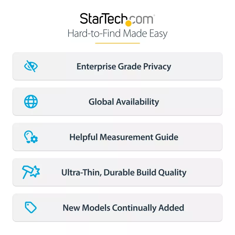 StarTech.com 4-suunaline privaatsusfilter 11-tollisele iPad Pro-le, portree- ja maastikupidis, puutetundlik, +/- 30° vaateväli, blokeerib kuni 51% sinist valgust, peegeldusvastane