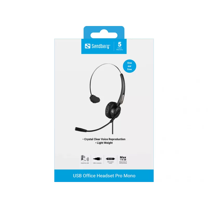Peakomplekt Sandberg USB Office Headset Pro Mono