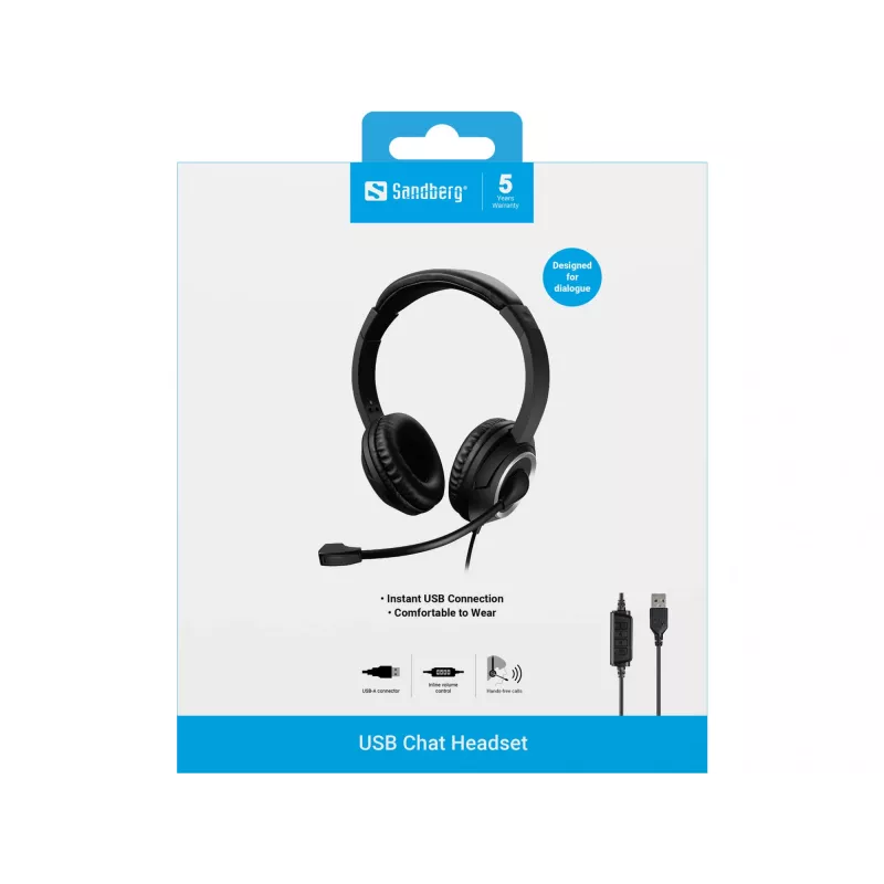 Peakomplekt Sandberg USB Chat Headset