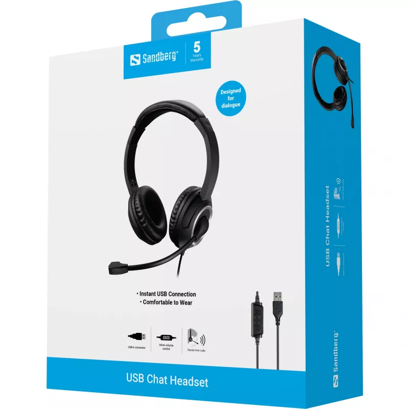Peakomplekt Sandberg USB Chat Headset
