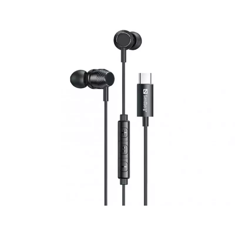 Peakomplekt Sandberg USB-C/A In-Earset koos liinimikrofoniga