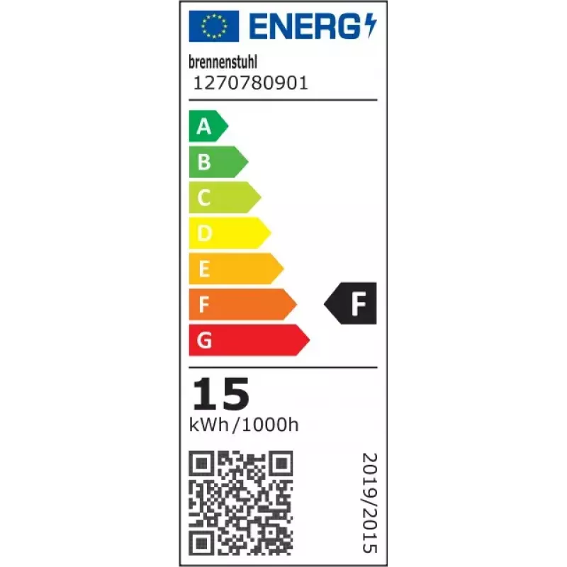 Seinavalgusti LED Brennenstuhl 1270780901 Ovaalne 1 pirn 4000K 1680lm IP54