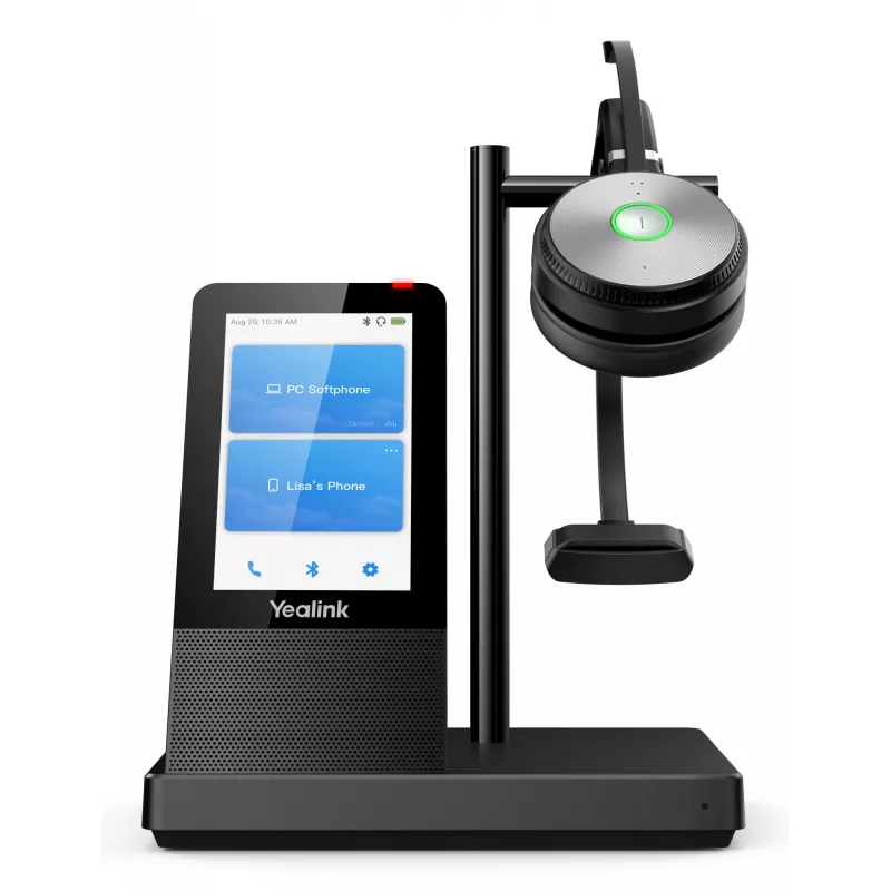 Yealink WH66 Mono UC-DECT juhtmeta peakomplekt, juhtmeta, kontor/kõnekeskus, 20 - 20000 Hz, 80 g, peakomplekt, must