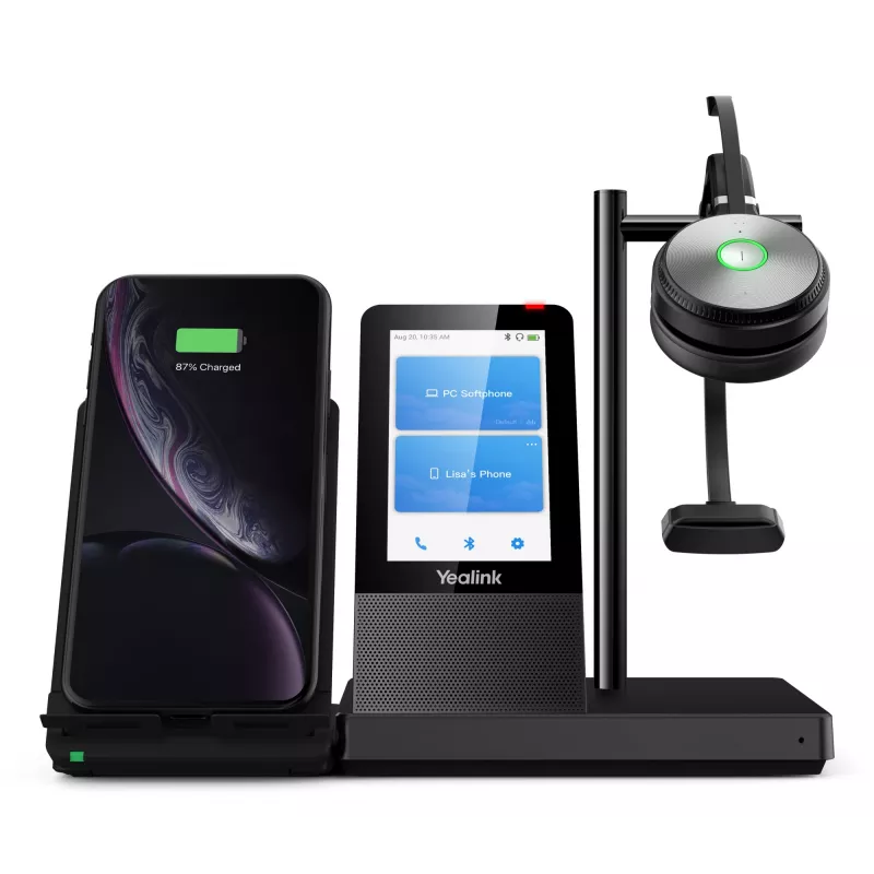 Yealink WH66 Mono UC-DECT juhtmeta peakomplekt, juhtmeta, kontor/kõnekeskus, 20 - 20000 Hz, 80 g, peakomplekt, must