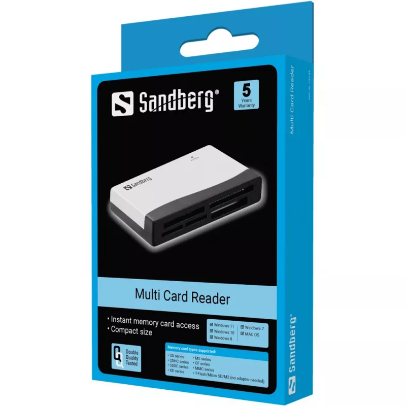 Mälukaardilugeja Sandberg Multi Card Reader