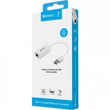USB võrguadapter Sandberg USB3.0 Gigabit võrguadapter
