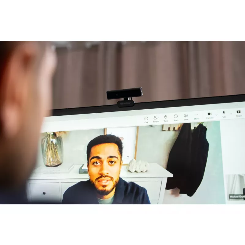 Veebikaamera Sandberg Face-ID Webcam Mini 2 MP Full HD USB-C Must