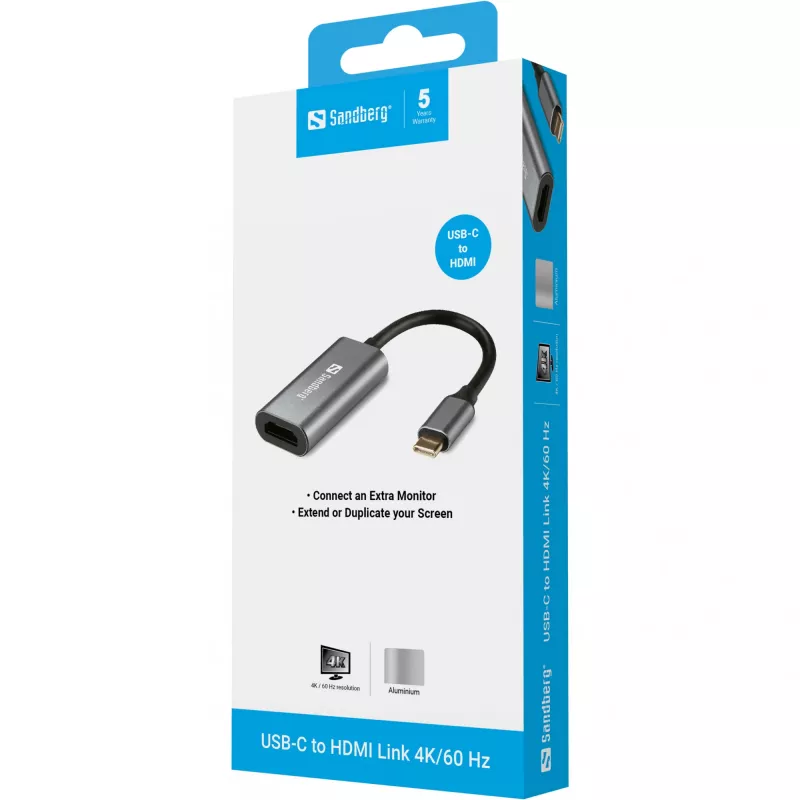 USB-C to HDMI Link 4K/60 Hz Sandberg 136-12