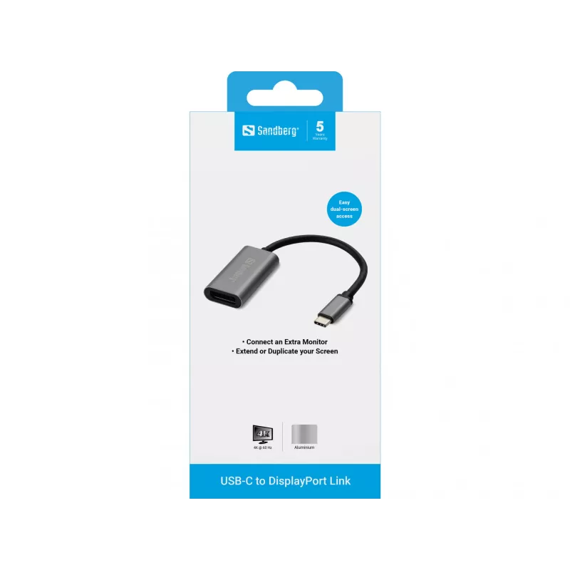 USB-C – DisplayPorti link Sandberg 136-19