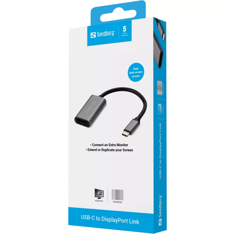 USB-C – DisplayPorti link Sandberg 136-19