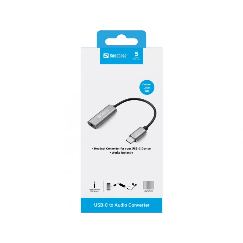 Audio Adapter Sandberg USB-C 136-27