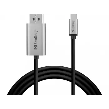 Sandberg USB-C–DisplayPorti kaabel 2M USB USB-C DisplayPort 2m