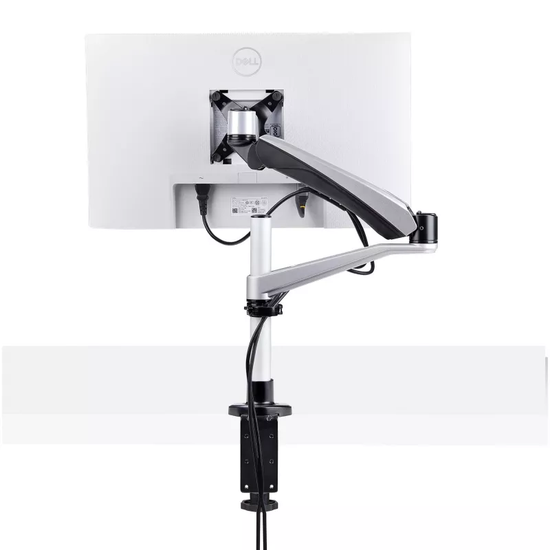 StarTech.com monitori lauakinnitus 27-tollise 16:9 või 30-tollise 21:9 ülilai ekraaniga monitoridele, VESA 75x75/100x100, tööriistavabad käe reguleerimised, C-klamber/läbiviigukumm, vedruga abistatav käsi